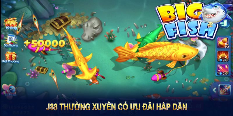 J88 thường xuyên có ưu đãi hấp dẫn để tăng trải nghiệm cho các thành viên
